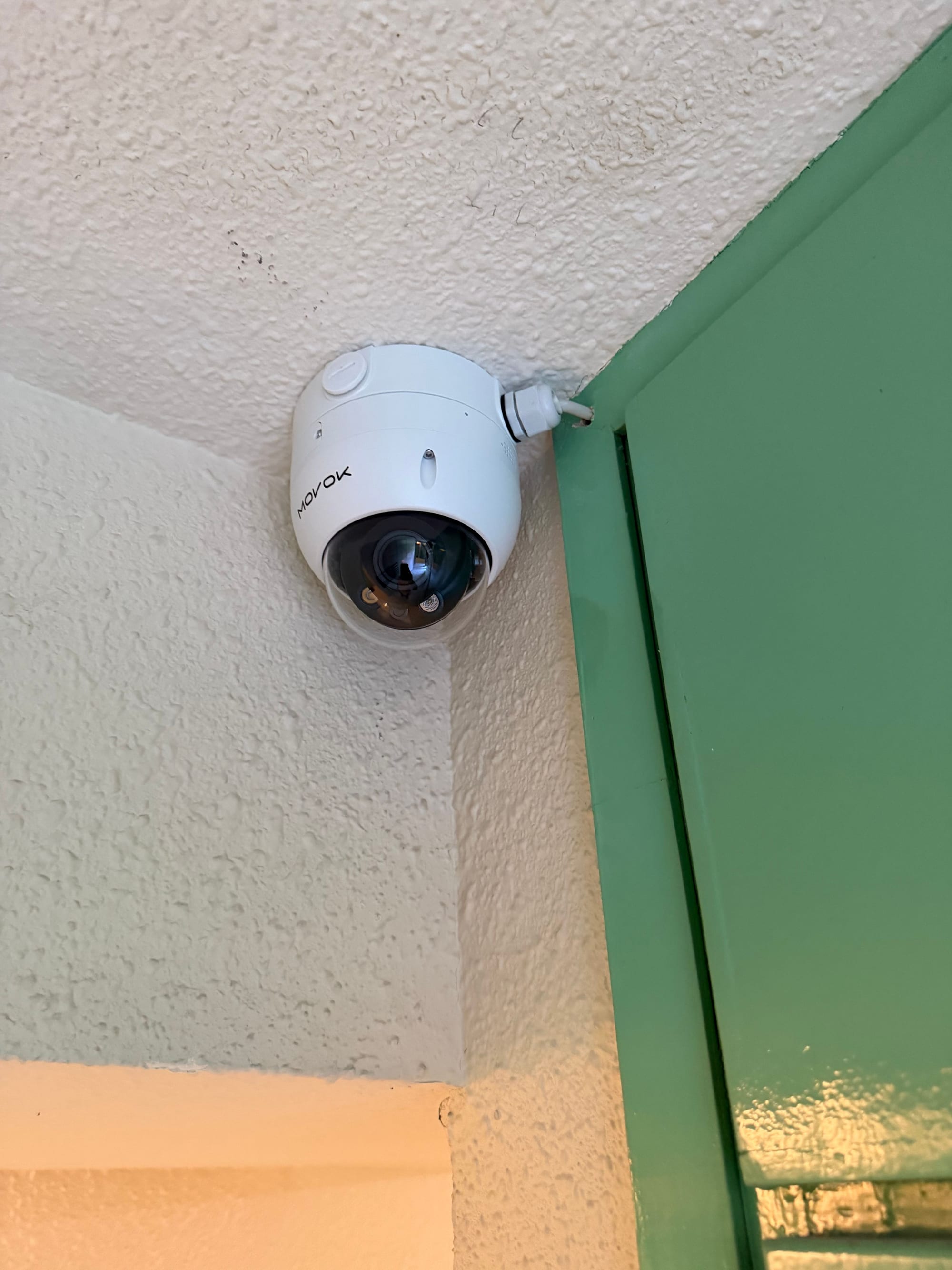 Caméra dôme installée en parties communes